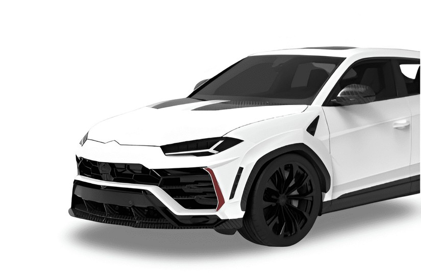 1016 Industries Front Bumper Uprights – Standard / Forged Carbon for Lamborghini Urus (2018+) - Image 2