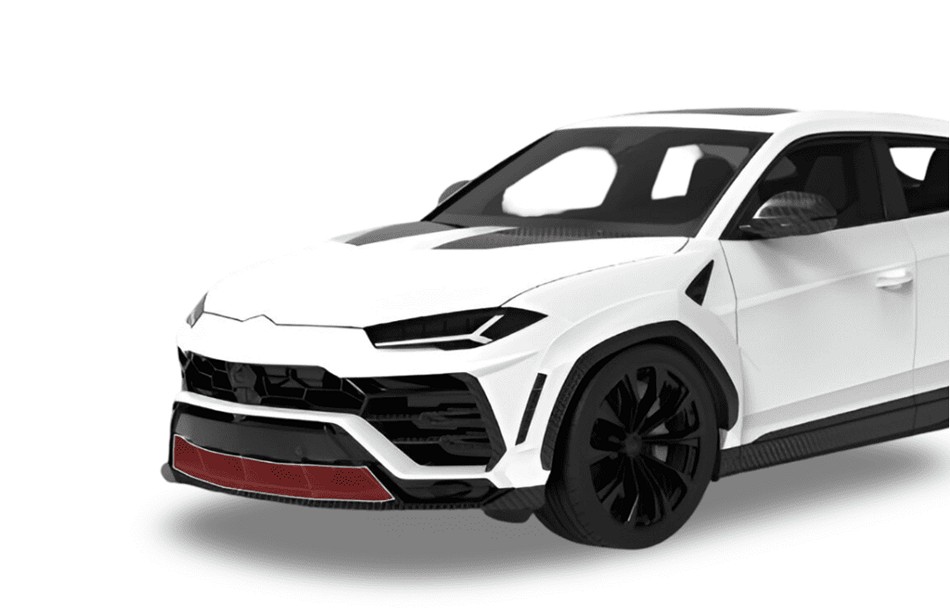 1016 Industries Front Upper Lip – Standard Carbon / Forged Carbon for Lamborghini Urus (2018+) - Image 3