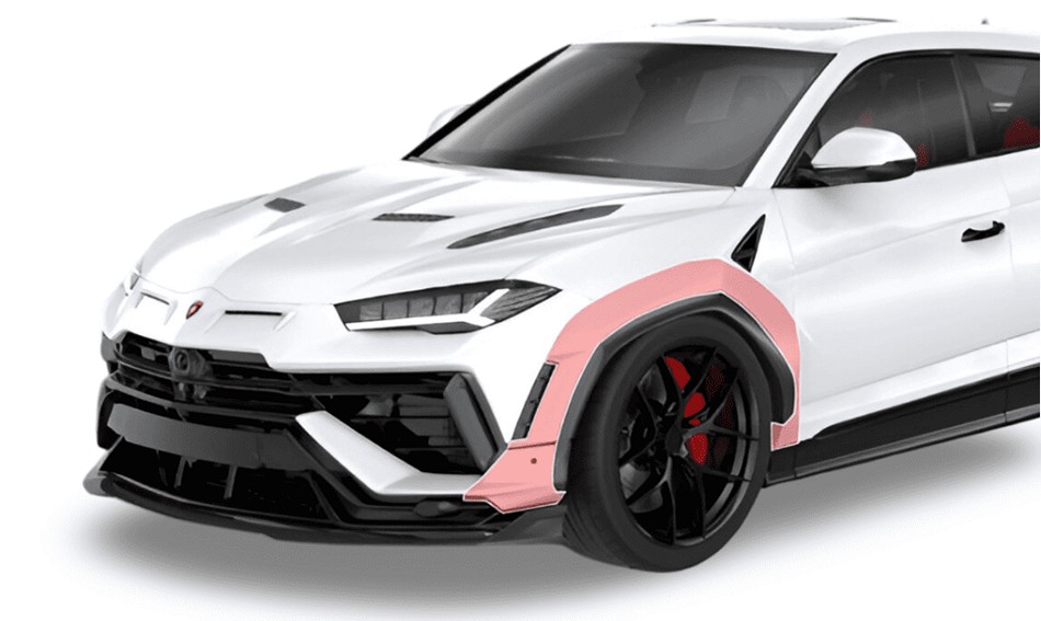 1016 Industries Vision Widebody Kit – FRP / Standard Carbon / Forged Carbon for Lamborghini Urus S (2023+) - Image 5