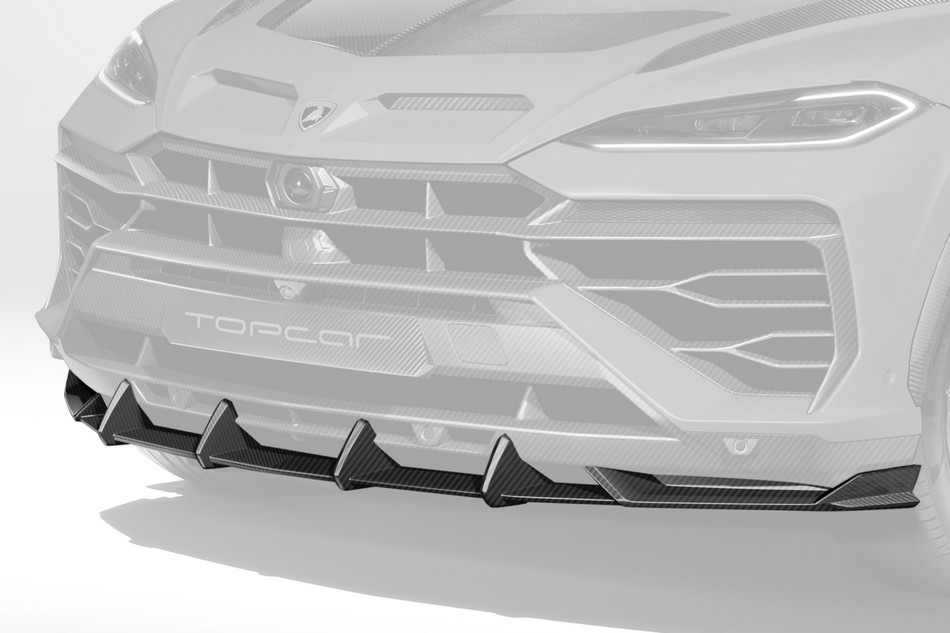TopCar Bottom Lip of the Front Bumper, Visible Carbon Fiber for Lamborghini Urus SE Light Pack - Image 2