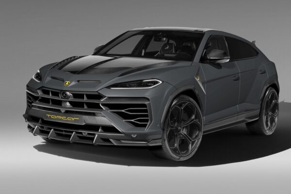 TopCar Bottom Lip of the Front Bumper, Visible Carbon Fiber for Lamborghini Urus SE Light Pack