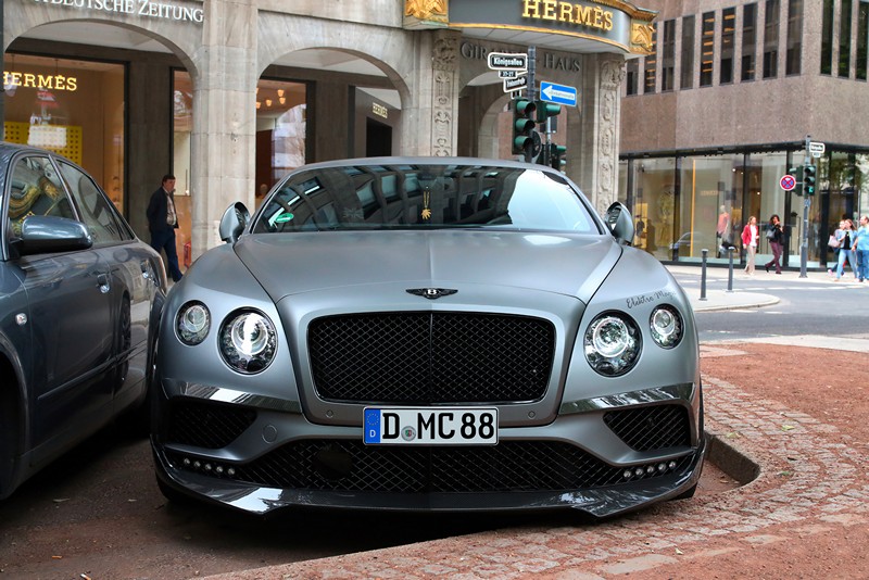 DMC Forged Carbon Front Lip Sword for Bentley Continental GTC Coupe & Convertible (2016–2017)
