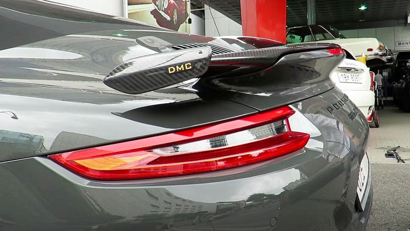 DMC “JKS” Carbon Fiber Rear Wing Replacement Spoiler for Porsche 991 Turbo S - Image 4