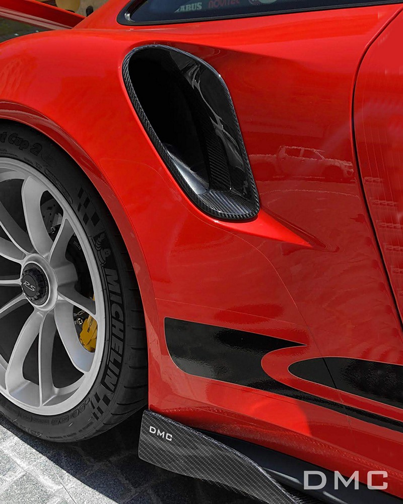 DMC Porsche 991 GT3 RS Carbon Fiber Intercooler Air Vent Covers (Rear Fenders) - Image 4