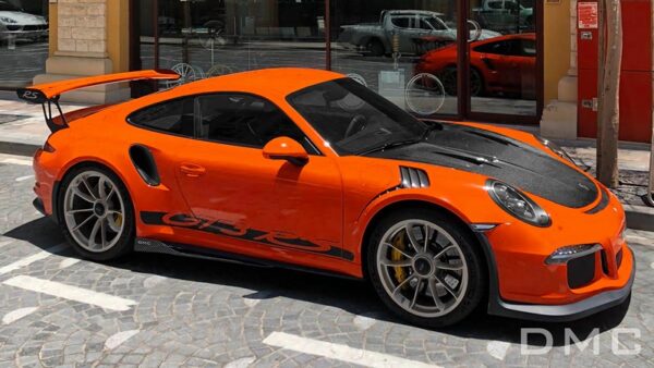 DMC Porsche 991 GT3 RS Carbon Fiber Vented Race Bonnet (OEM Lightweight Replacement)