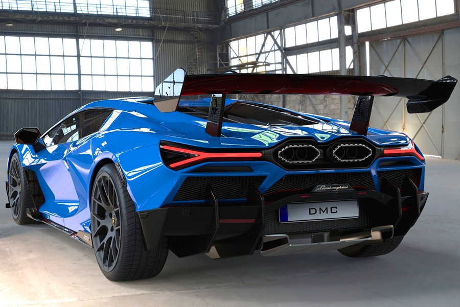 DMC Carbon Fiber Rear Wing Spoiler “EVO” for Lamborghini Revuelto Coupe & Spyder (OEM Fit) - Image 6