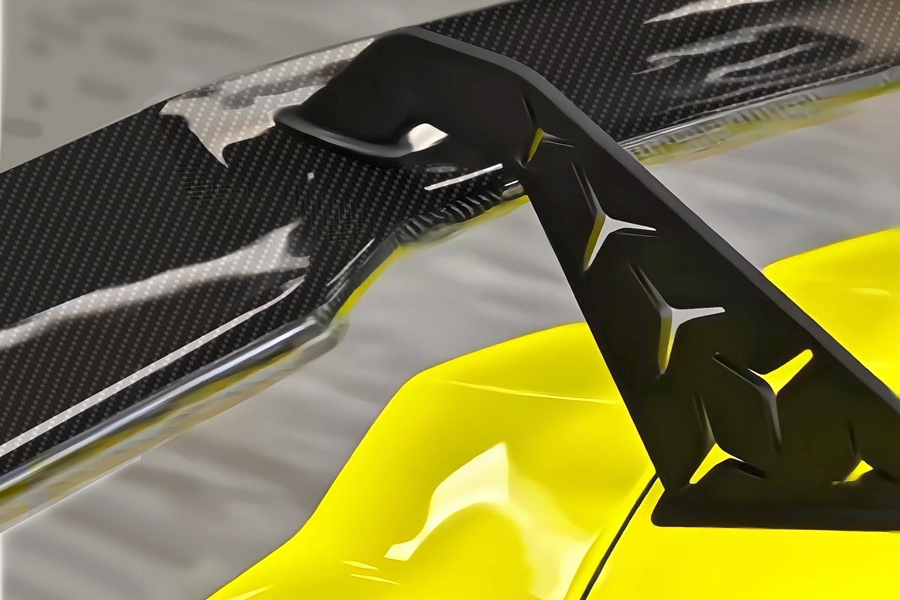 DMC Carbon Fiber Rear Wing Spoiler “Integrale” for Lamborghini Revuelto Coupe & Roadster - Image 6
