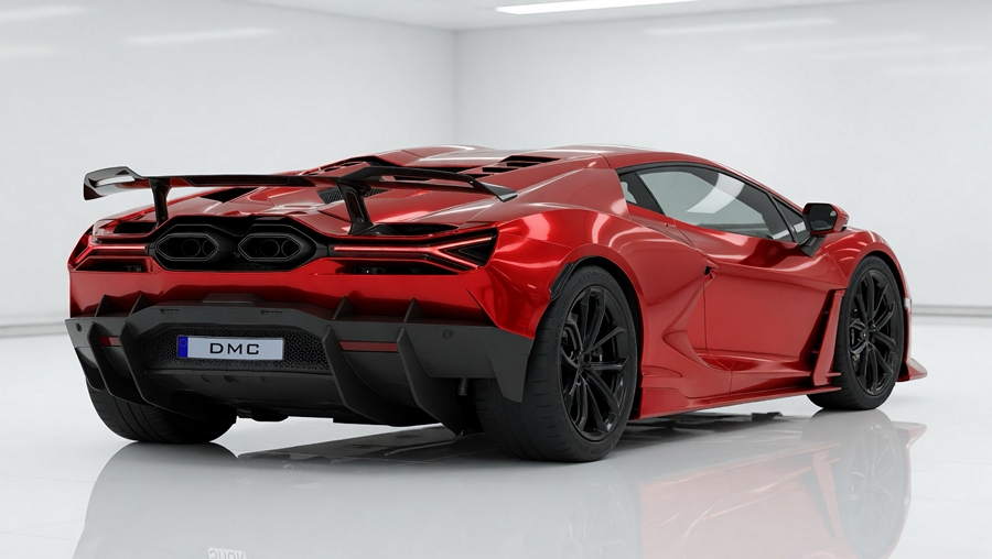 DMC Carbon Fiber Rear Wing Spoiler SV for Lamborghini Revuelto (LB744) – OEM Fit - Image 4