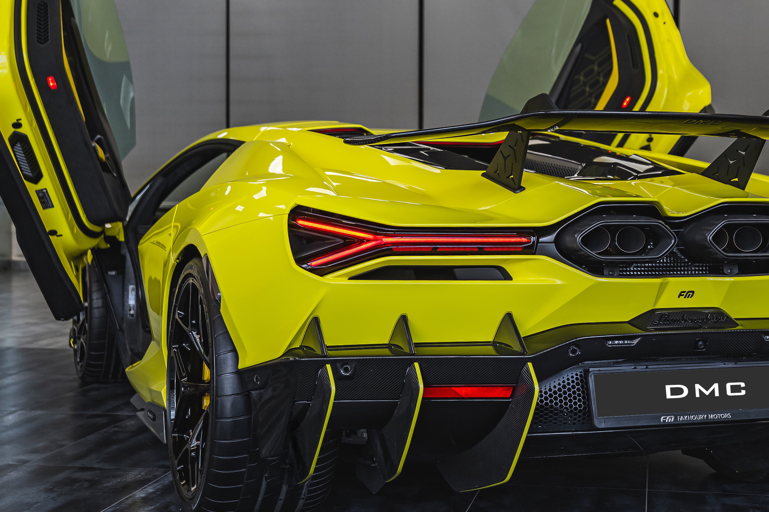DMC Carbon Fiber Rear Diffuser Fins for Lamborghini Revuelto LB744 Coupe & Roadster - Image 4
