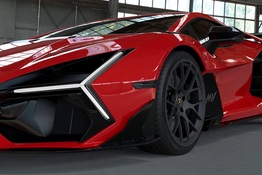 DMC Carbon Fiber Front Lip Spoiler for Lamborghini Revuelto LB744 Coupe & Roadster - Image 4