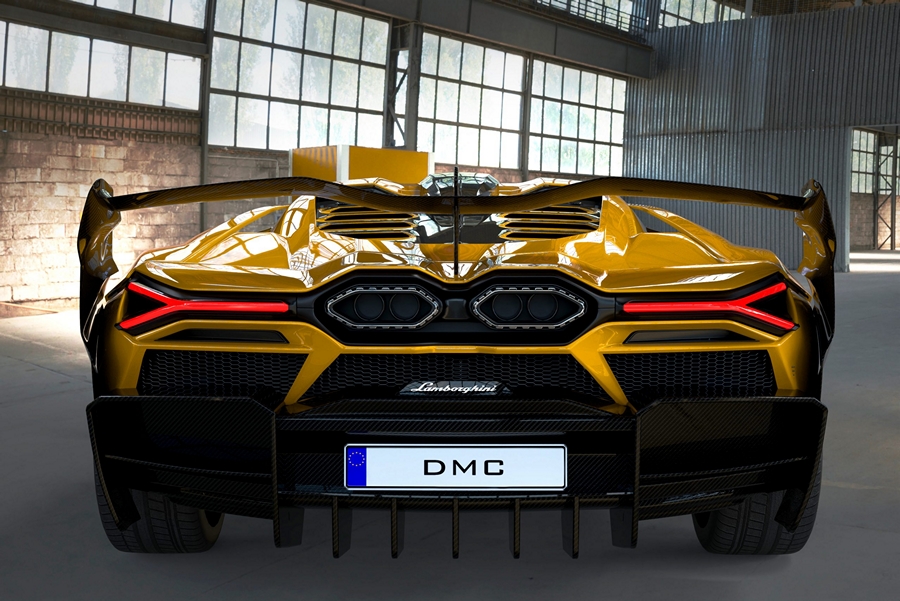 DMC Carbon Fiber Rear Bumper fits OEM Lamborghini Revuelto LB744 Coupe & Roadster