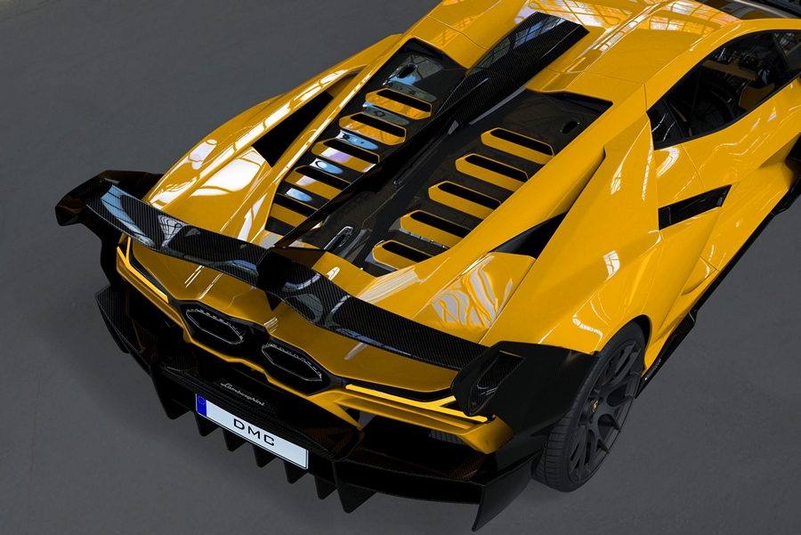 DMC Carbon Fiber Rear Bumper fits OEM Lamborghini Revuelto LB744 Coupe & Roadster - Image 9