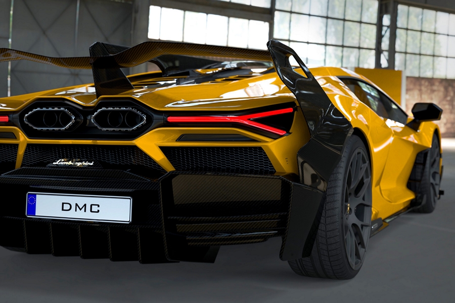 DMC Carbon Fiber Rear Bumper fits OEM Lamborghini Revuelto LB744 Coupe & Roadster - Image 5