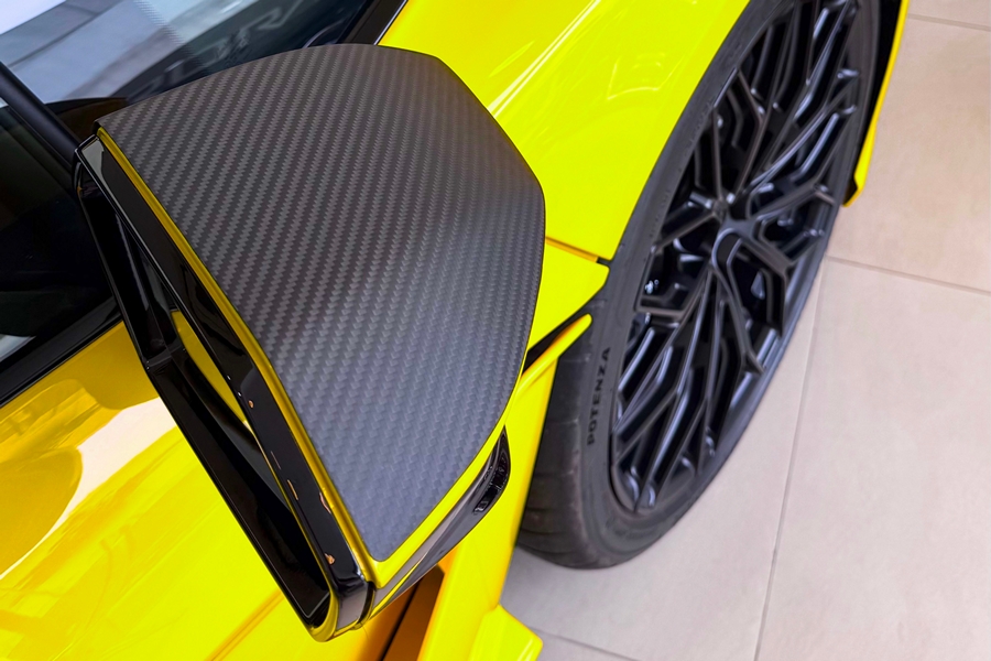 DMC Carbon Fiber Side Mirrors for Lamborghini Revuelto LB744 Coupe & Roadster
