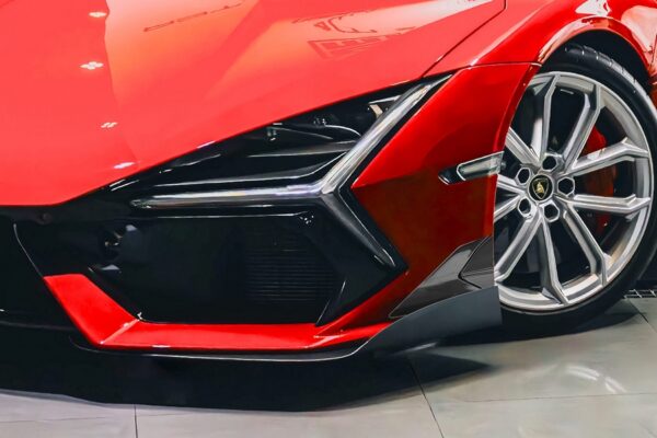 DMC Carbon Fiber SVJ-Style Front Bumper Canards for Lamborghini Revuelto LB744 Coupe & Roadster