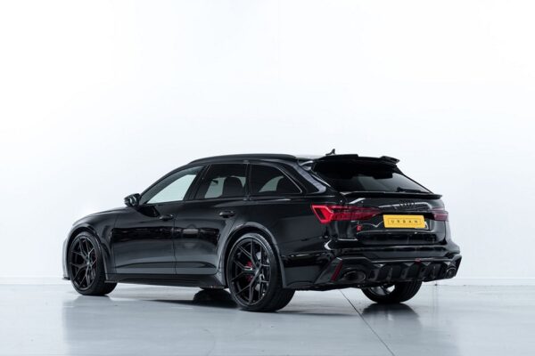 Urban Lower Deck Lid Spoiler Assembly in Visual Herringbone Carbon Fiber for Audi C8 RS6/RS7